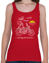 printfashion Ne próbáld ki otthon! - Női atléta - Cseresznyepiros (403988)