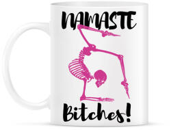 printfashion Namaste Bitches! - Fekete - Bögre - Fehér (6873178)