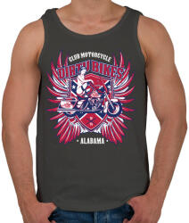 printfashion Mocskos motorok - Férfi atléta - Sötétszürke (173074)