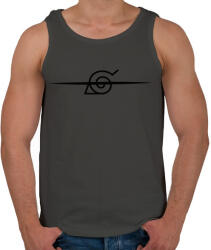 printfashion Konoha áthúzott jel - Férfi atléta - Sötétszürke (5673840)