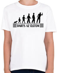 printfashion Darts az életem - Gyerek póló - Fehér (11740494)