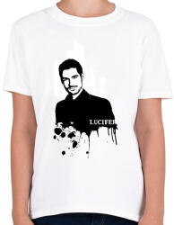 printfashion Lucifer - Gyerek póló - Fehér (2749006)
