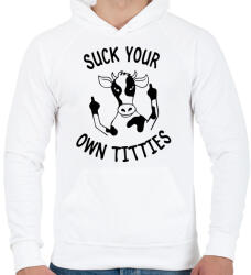 printfashion SYOT - Férfi kapucnis pulóver - Fehér (5187415)