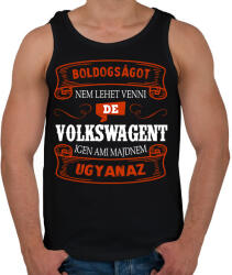 printfashion Boldogságot nem lehet venni de volkswagent igen - Férfi atléta - Fekete (16275925)
