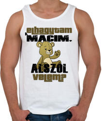 printfashion Elhagytam a macim, alszol velem? - Férfi atléta - Fehér (16515328)