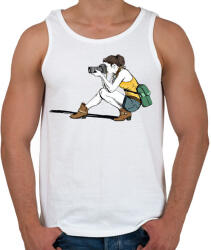 printfashion Lány fotózik - Férfi atléta - Fehér (12027484)