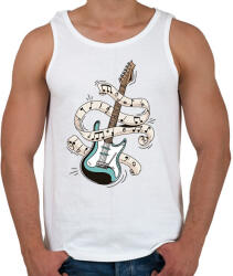 printfashion Elektromos gitár - Férfi atléta - Fehér (13319341)