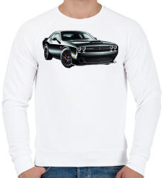 printfashion Dodge - Férfi pulóver - Fehér (15208608)