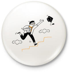 printfashion Diplomás minta - Kitűző, hűtőmágnes - Fehér (6339225)