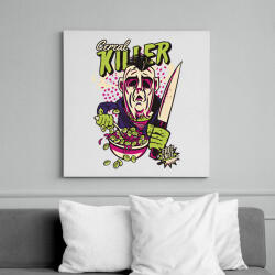 printfashion Cereal killer - gasztro horror - Vászonkép - Fehér (6638421)