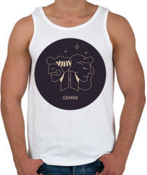 printfashion Gemini - Ikrek - Férfi atléta - Fehér (6263911)