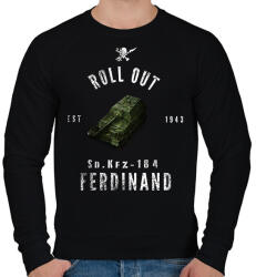 printfashion ROLLE OUT ferdinand - Férfi pulóver - Fekete (1939535)