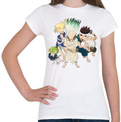printfashion Dr. Stone team - Női póló - Fehér (14861546)