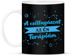 printfashion A csillagászat az én terápiám - Bögre - Fekete (9730289)