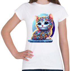 printfashion Cica alebrije stílusban - Női póló - Fehér (15130025)