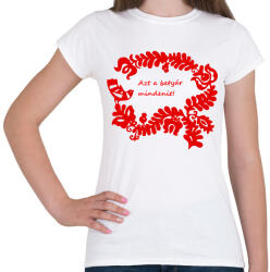 printfashion Szelíd szitkok - betyár mindenit - Női póló - Fehér (15200874)