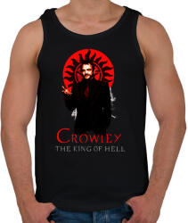 printfashion CROWLEY-KING OF HELL - Férfi atléta - Fekete (2823307)