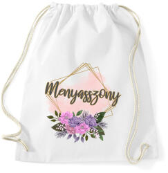 printfashion Menyasszony (arany keretes) - Sportzsák, Tornazsák - Fehér (13546778)