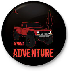 printfashion offroad - Kitűző, hűtőmágnes - Fekete (5758519)