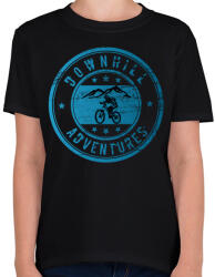 printfashion downhill adventures - Gyerek póló - Fekete (4105201)