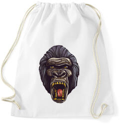 printfashion Gorilla arc - Sportzsák, Tornazsák - Fehér (4215764)