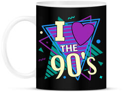printfashion I love the 90's - Bögre - Fekete (13520473)