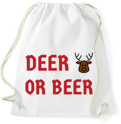 printfashion DEER OR BEER - Sportzsák, Tornazsák - Fehér (9546237)