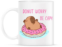 printfashion Donut worry be capy (rózsaszín) - Bögre - Fehér (13814605)