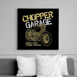 printfashion chopper - Vászonkép - Fekete (13726480)