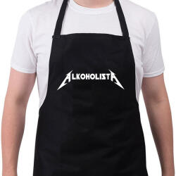 printfashion Metallica - Alkoholista paródia - Kötény - Fekete (4933728)