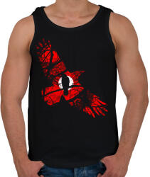 printfashion Vörös égbolt - Férfi atléta - Fekete (1048548)