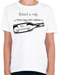 printfashion Közel a vég - Gyerek póló - Fehér (5175659)