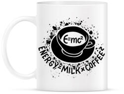 printfashion E=mc2, Energy=milkxcoffee2 - Bögre - Fehér (16738218)