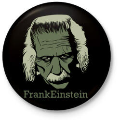 printfashion FrankEinstein - Kitűző, hűtőmágnes - Fekete (3102206)