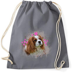 printfashion aranyos kutyus - Sportzsák, Tornazsák - Grafitszürke (1705593)