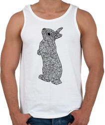 printfashion Nyuszi - Férfi atléta - Fehér (13260683)