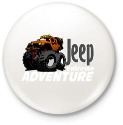 printfashion jeep extreme - Kitűző, hűtőmágnes - Fehér (6877804)