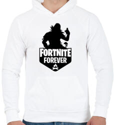 printfashion Fortnite Forever - Raven (Fekete) - Férfi kapucnis pulóver - Fehér (1544669)