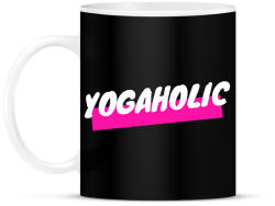 printfashion YOGAHOLIC - Bögre - Fekete (2545666)