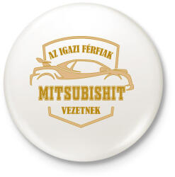 printfashion Mitsubishi sofőr - Kitűző, hűtőmágnes - Fehér (4996935)