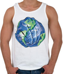 printfashion Föld napja - Férfi atléta - Fehér (13067339)