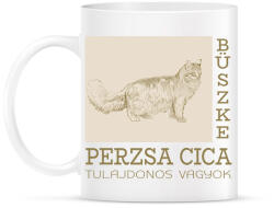 printfashion Büszke cica tulajdonos - Perzsa - Bögre - Fehér (6308747)