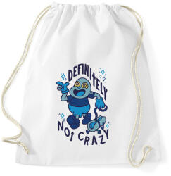 printfashion Definetely not crazy - Sportzsák, Tornazsák - Fehér (4307611)