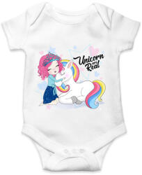 printfashion A hercegnő és az egyszarvú - Baba Body - Fehér (4745501)