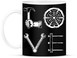 printfashion Love - Szerszámok - Bögre - Fekete (9902514)