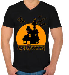 printfashion halloween - Férfi V-nyakú póló - Fekete (14552276)