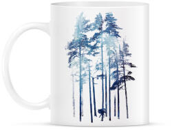 printfashion Winter wolf - Bögre - Fehér (788816)