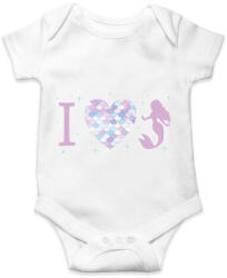 printfashion I love mermaid - Baba Body - Fehér (13848819)