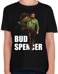 printfashion Bud Spencer - Gyerek póló - Fekete (7429239)