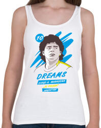 printfashion Diego Maradona 1 - Női atléta - Fehér (4090328)